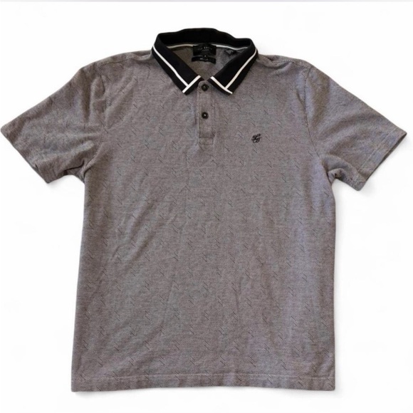Ted Baker Charcoal and Black Polo Shirt - Picture 5 of 7
